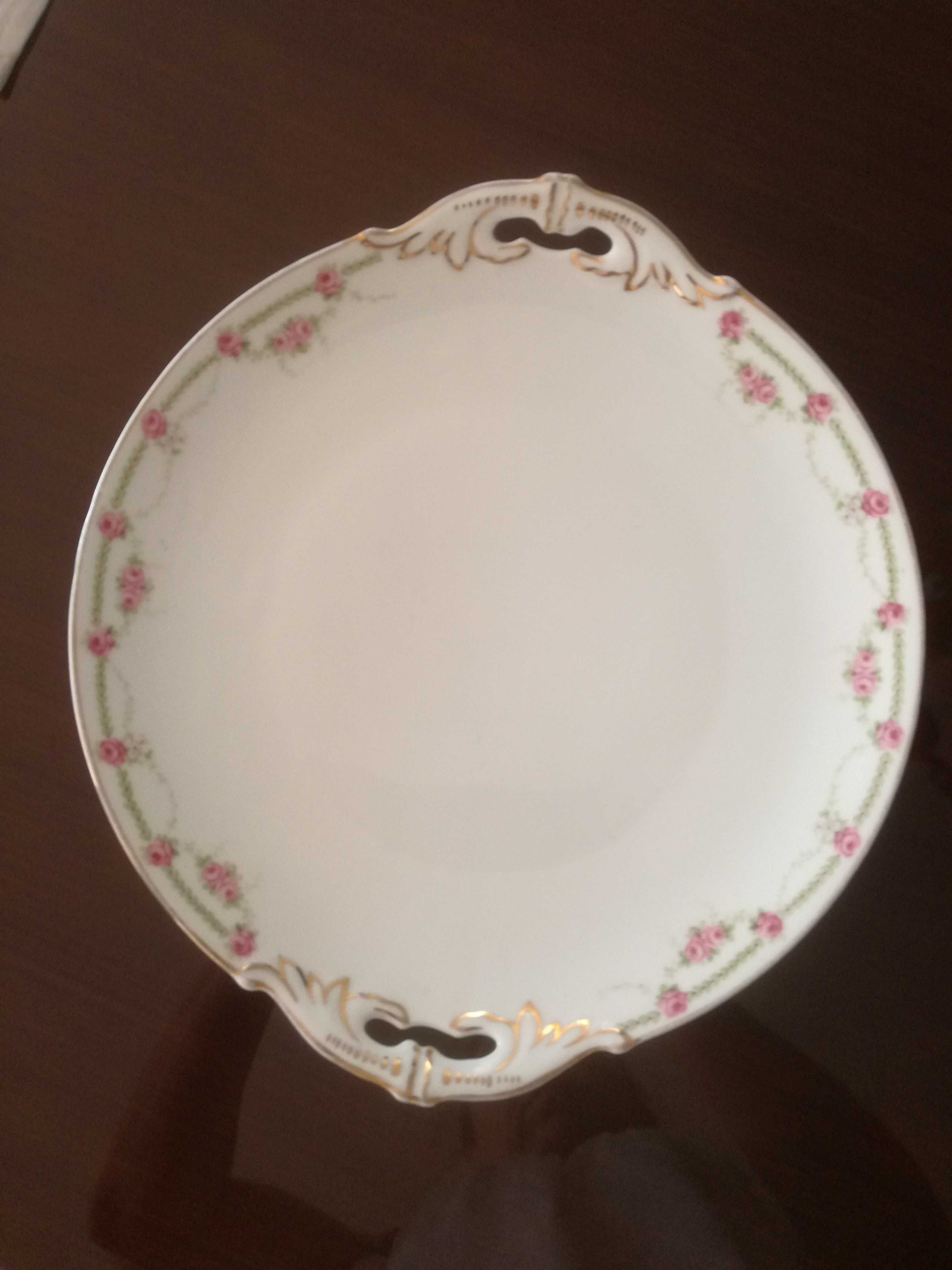 MZ Altrohlau 1909/1922r Elegancka duża stara porcelanowa patera talerz