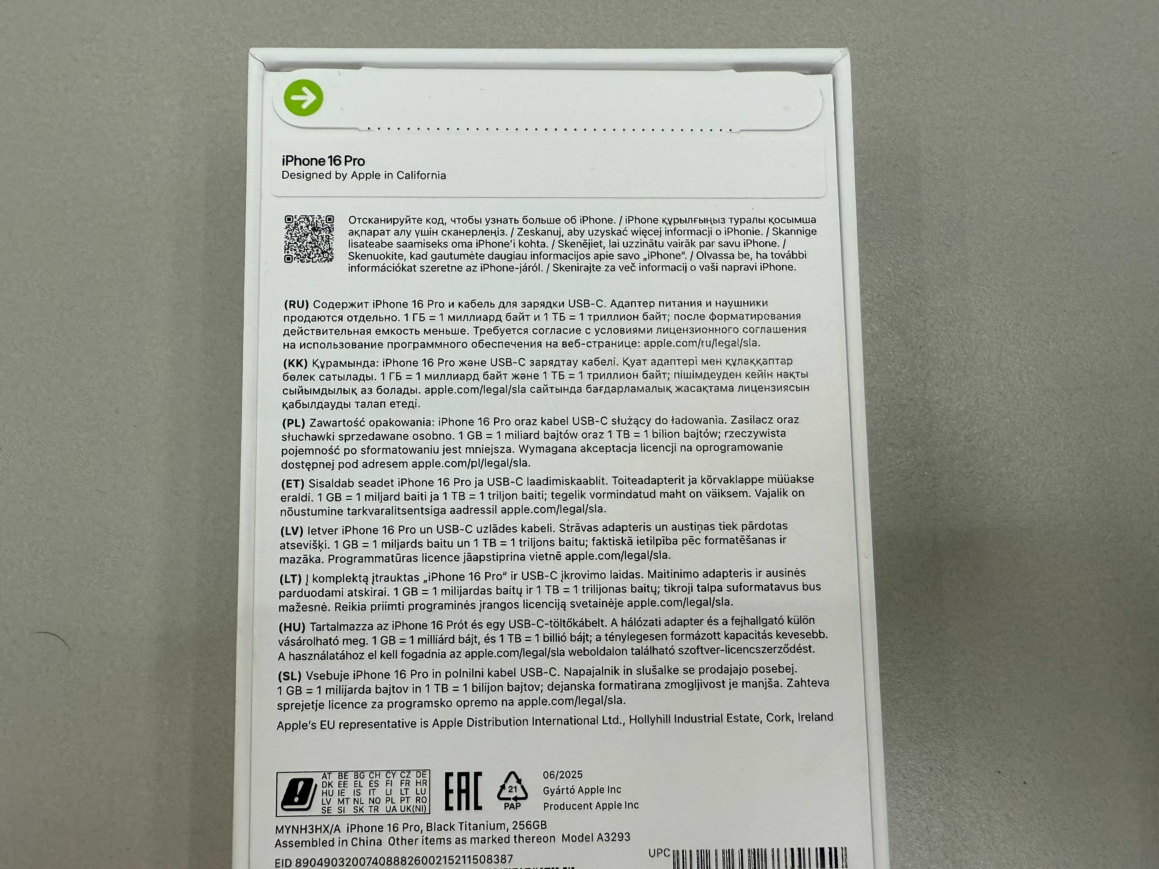 NOWY Apple iPhone 16 Pro 256GB Czarny Teletorium Auchan Wałbrzych