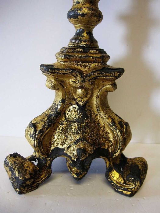 raro antigo crucifixo em antimônio/estíbio dourado