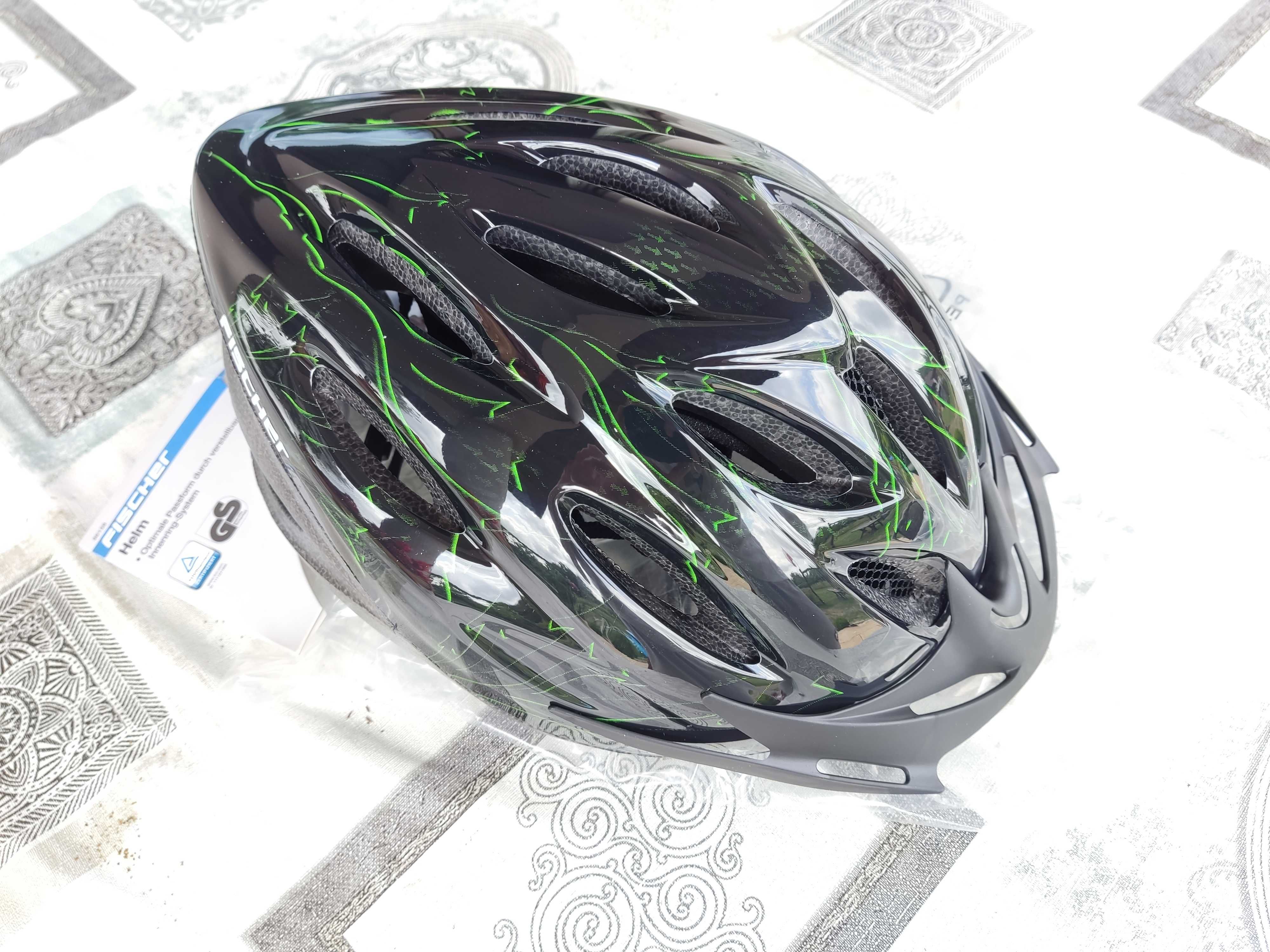 Nowy kask rowerowy Fischer Arrow z lampką L/XL 58-61