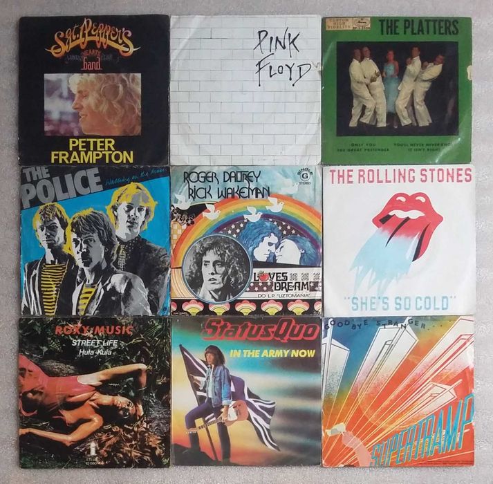 Varios discos Singles 45RTM artistas estrangeiros