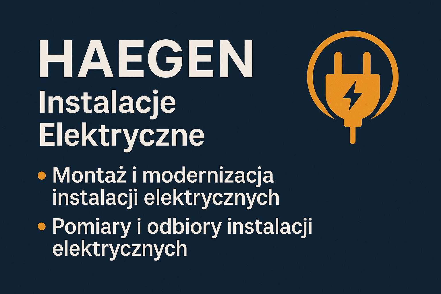 HAEGEN Elektryk Pomiary Odbiory Instalacje Elektryczne Opinie Pisemne