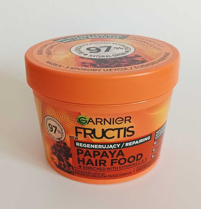 Garnier Fructis Papaya Hair Food Maska do włosów zniszczonych