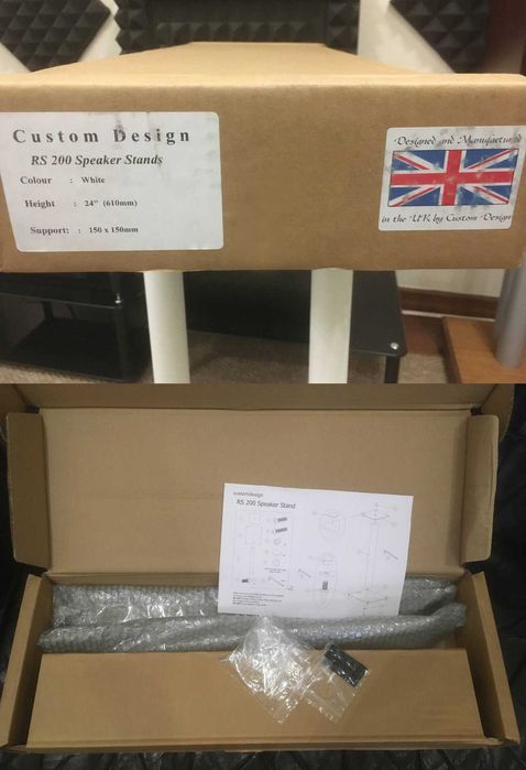 Стійки під акустику Custom Design RS 200 White, Black