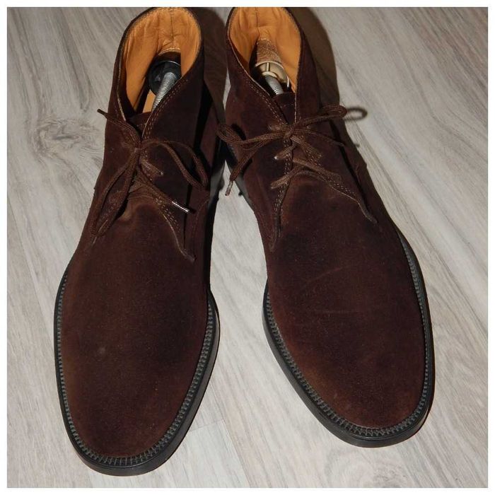 Ботинки из замши на шнуровке TODS