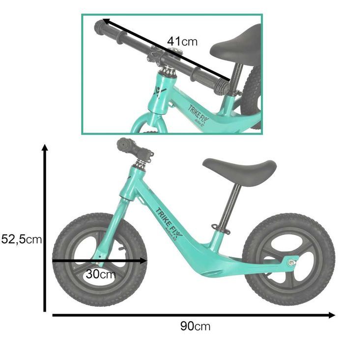 ROWEREK Biegowy TRIKE FIX ACTIVE X2 dla Dzieci Zielony LEKKI Dziecięcy