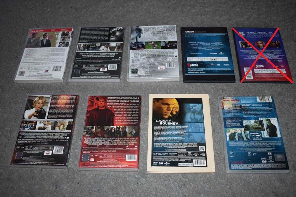 Filmy DVD Blu-Ray Zestaw filmów akcja sensacyjne akcji sensacja 32szt