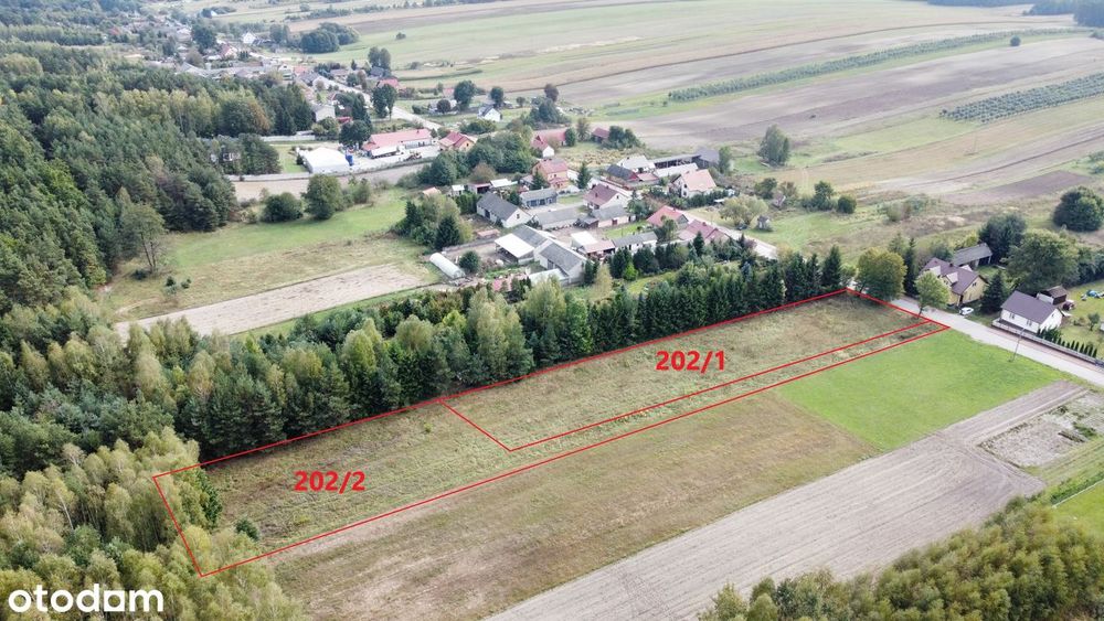 Budowlana działka w Życinach koło lasu - oaza ciszy i spokoju