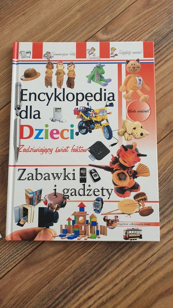 Encyklopedia dla dzieci Wielkie wynalazki,Zabawki i gadżety ALBUM 2szt