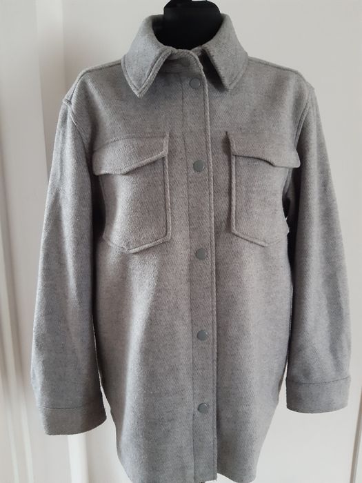 Kurtka koszulowa H&M szara oversize XS