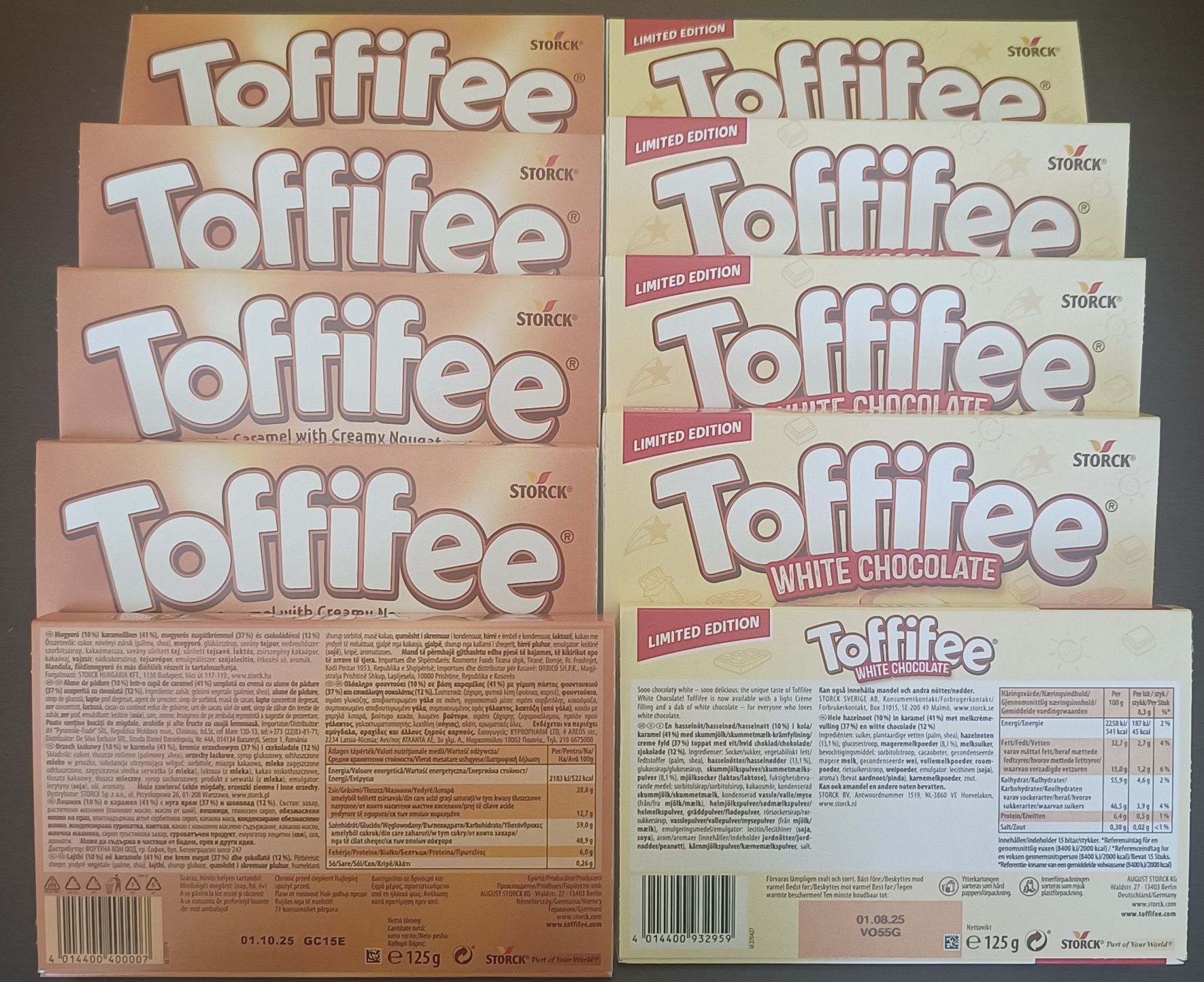 Toffifee mleczne zwykle i białe