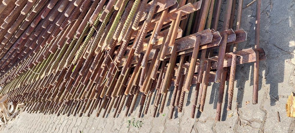 Stalowe przęsła fi 18mm wysokość 200 cm czuby ręcznie kute wypasione !
