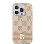 Etui DKNY IML Checkered Mono Pattern & Printed Stripes MagSafe na iPho