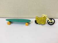 Міні фігурки іграшки Мотоцикл і Скейт