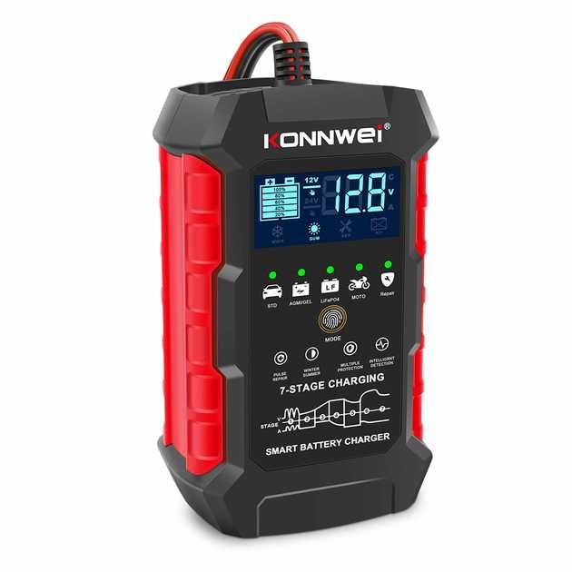 Зарядное устройство для аккумуляторов Konnwei RC-10 (12v/24v)