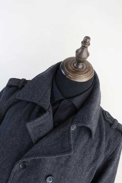 Płaszcz męski wełna wełniany Maddison L jodełka bosmanka