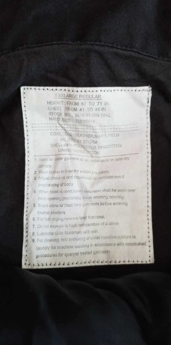 Kurtka M65 Miltec / Sturm r. XXXLarge Regular kl.158 z podpinką