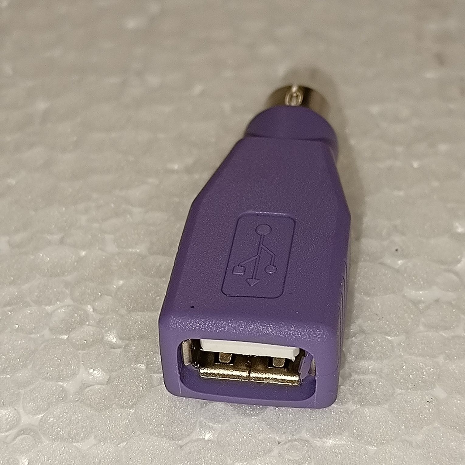 Adaptador Conversor PS/2 PS2 Macho para USB Fêmea para PC