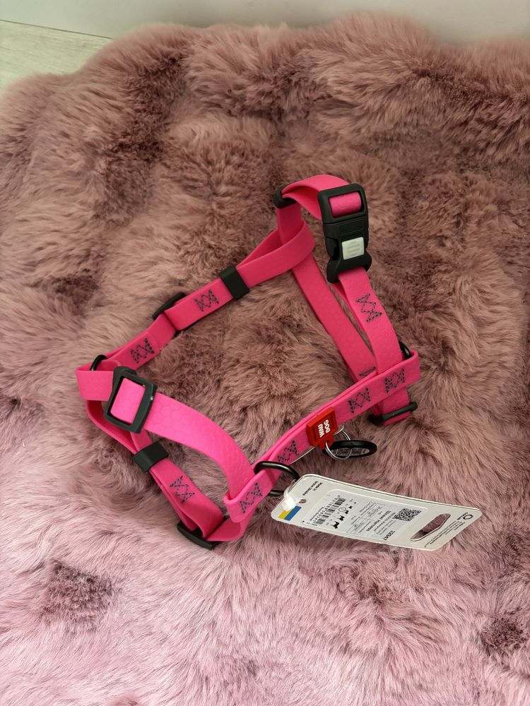 Шлея waudog рожева розовая шлея для собак