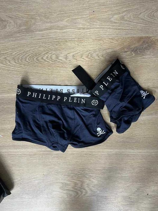 bokserki meskie nowe oryginalne philip plein navy granatowe