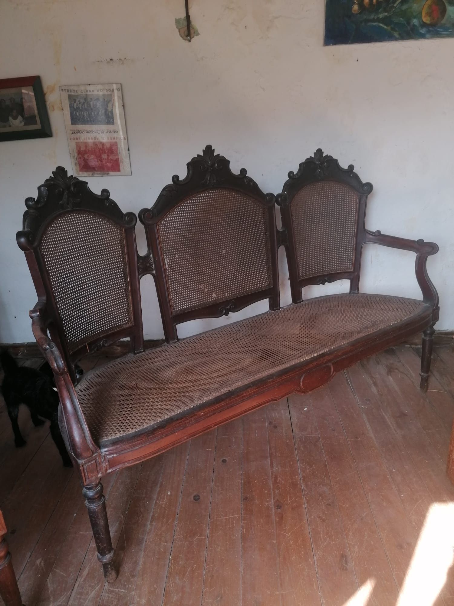 Sofas palhinha cerejeira