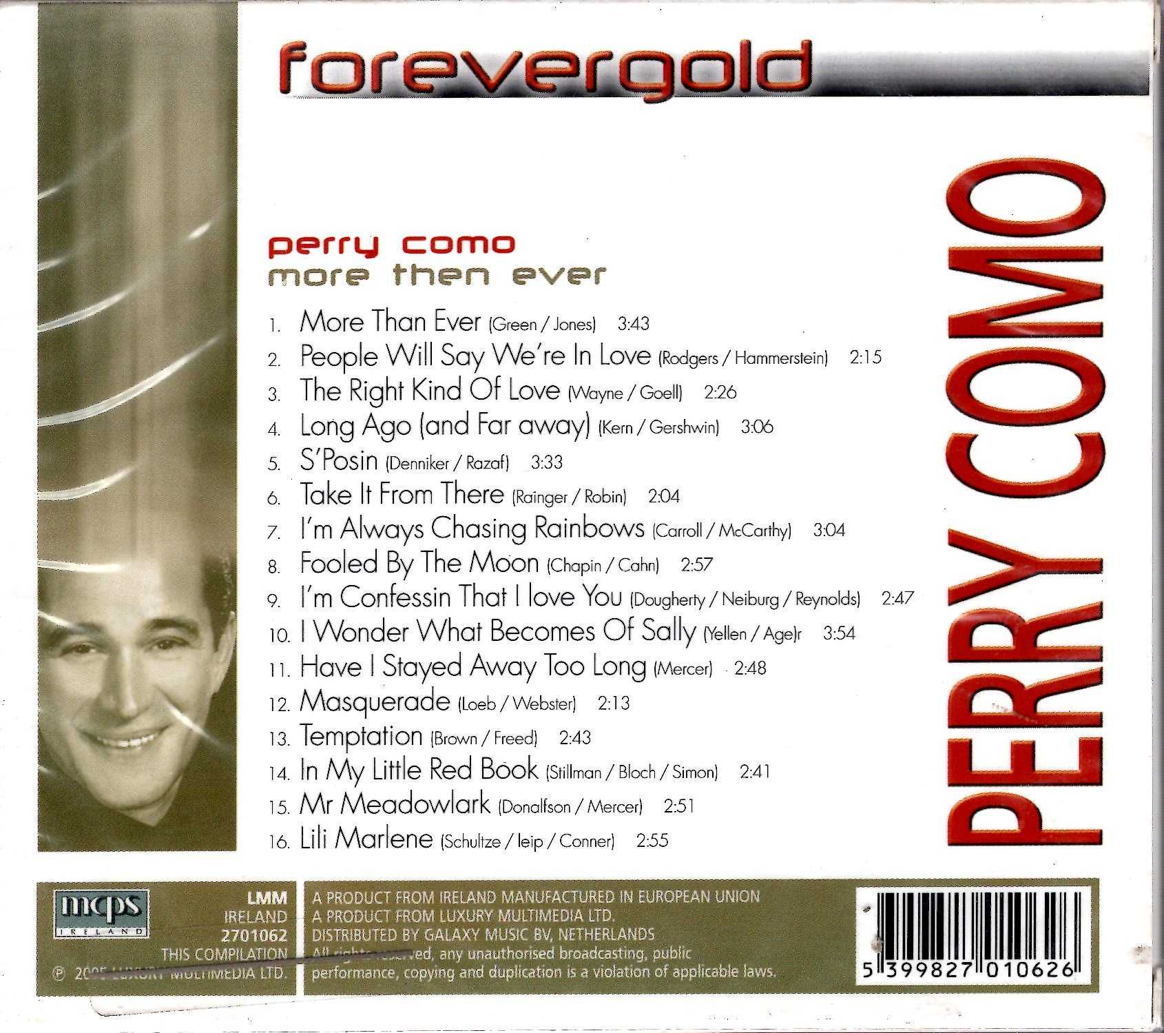 Perry Como - More Then Ever (CD)