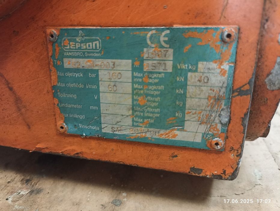 Wciągarka hydrauliczna Sepson