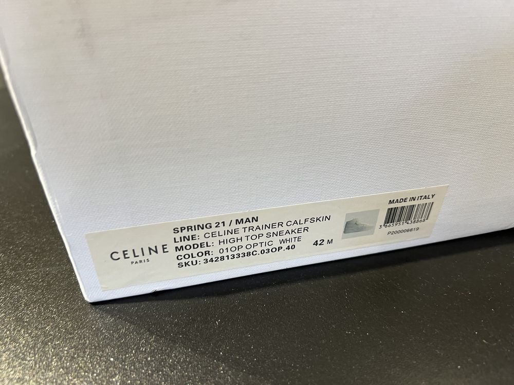 Biale buty celine