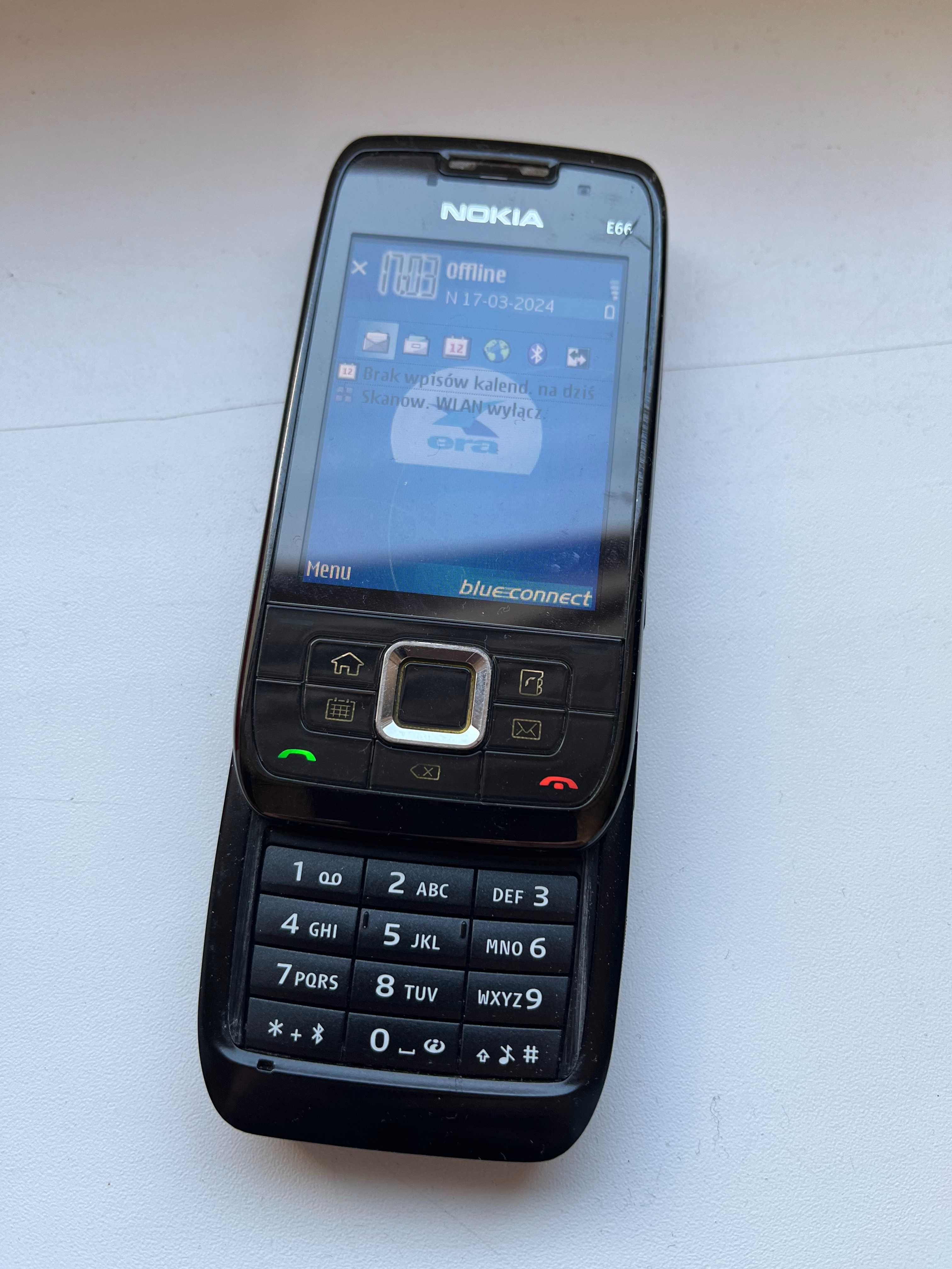 Nokia Eseries E66 kompletny zestaw z pudełkiem słuchawki ładowarki
