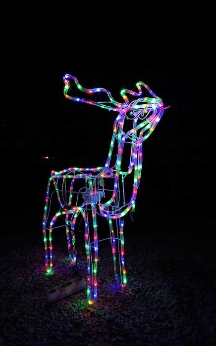 Renifer Duży XXL Flash Ruchoma Głowa