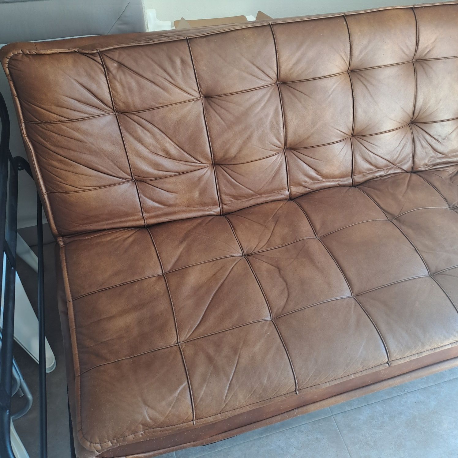 Sofa-cama castanho