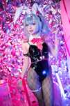 Повний косплей Miku Hatsune Rabbit hole аніме