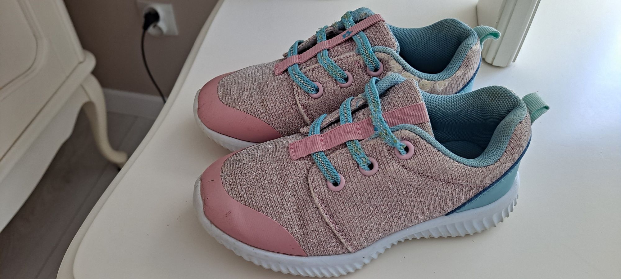 Speaker brokatowe sportowe wsuwane buty dla dziewczynki roz 27