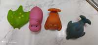 Игрушки для купания малышей. Резиновые игрушки для купания