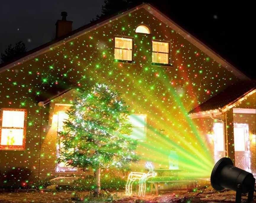 laser świąteczny na dom profesjonalny wodoodporny