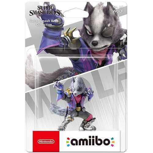 Amiibo Wolf Super Smash Bros Nintendo - Selado