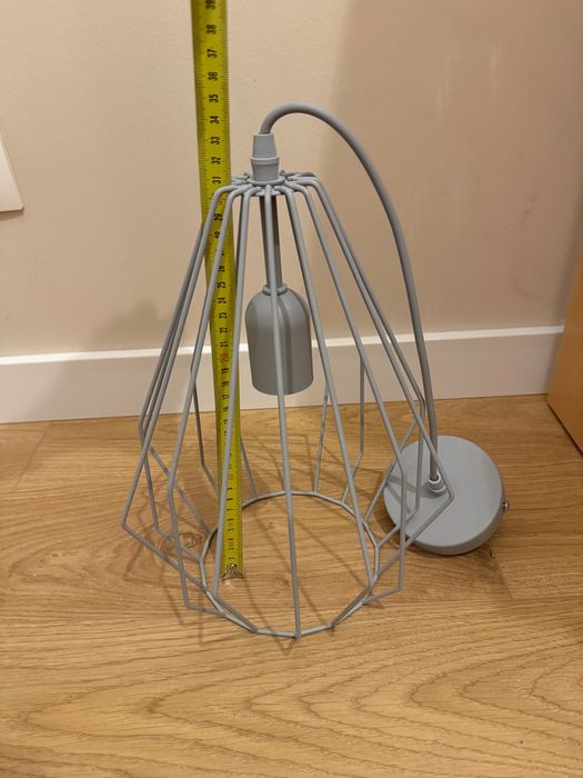 Lampa wisząca TK Lighting Brylant Gray 2227 szara E27 zwis