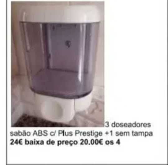 Porta papel maos, higiénico,  detergente.baixa de preco