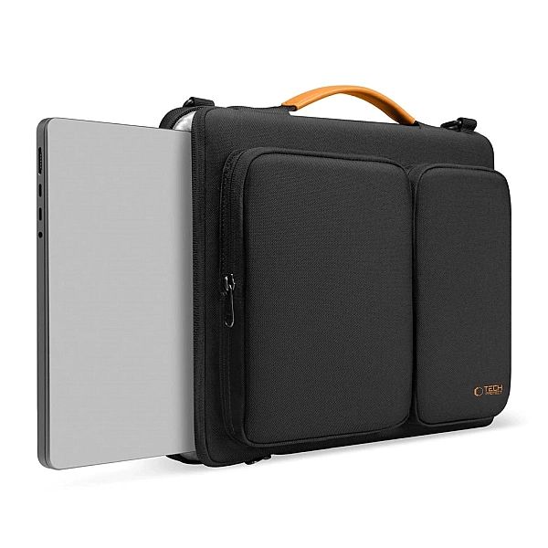 Torba Tech-Protect Defender Bag na laptopa 15-16 - czarno-pomarańczowa