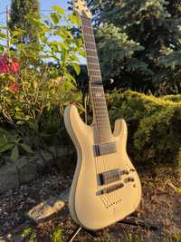 Schecter Blackjack ATX C-7 Aged White DiMarzio Ionizer - gitara