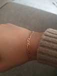 Pulseira de ouro (19.2Kt) em malha 3x1