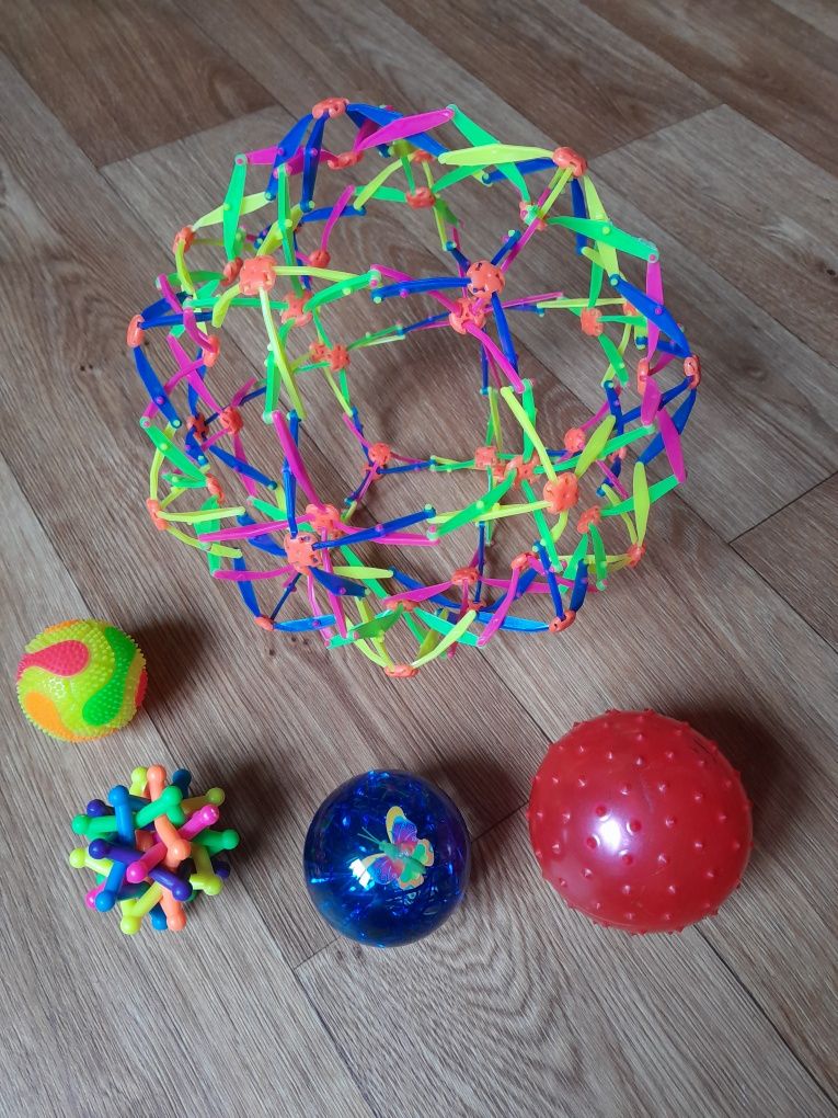 Игрушки мяч Телескопический шар Сфера трансформер Попрыгун светящийся
