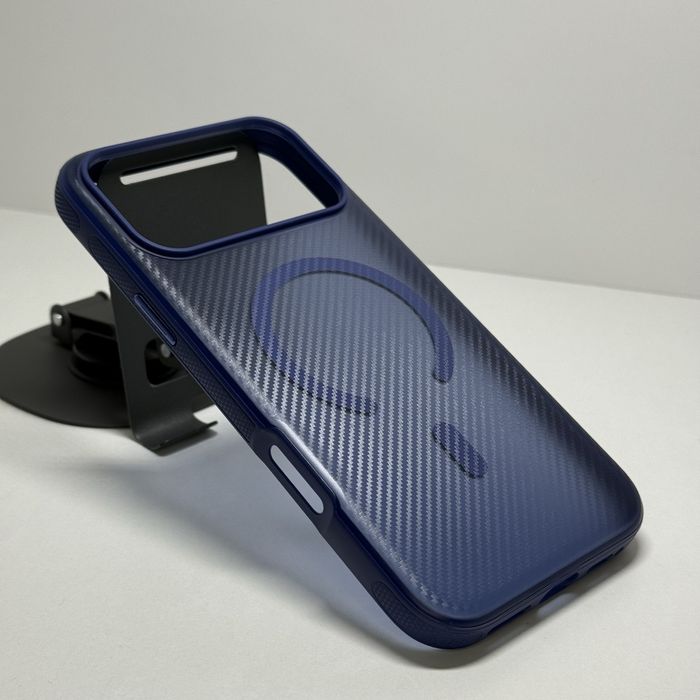 Чохол iphone 17 pro max матовий синій карбон. Чехол айфон 17 про макс