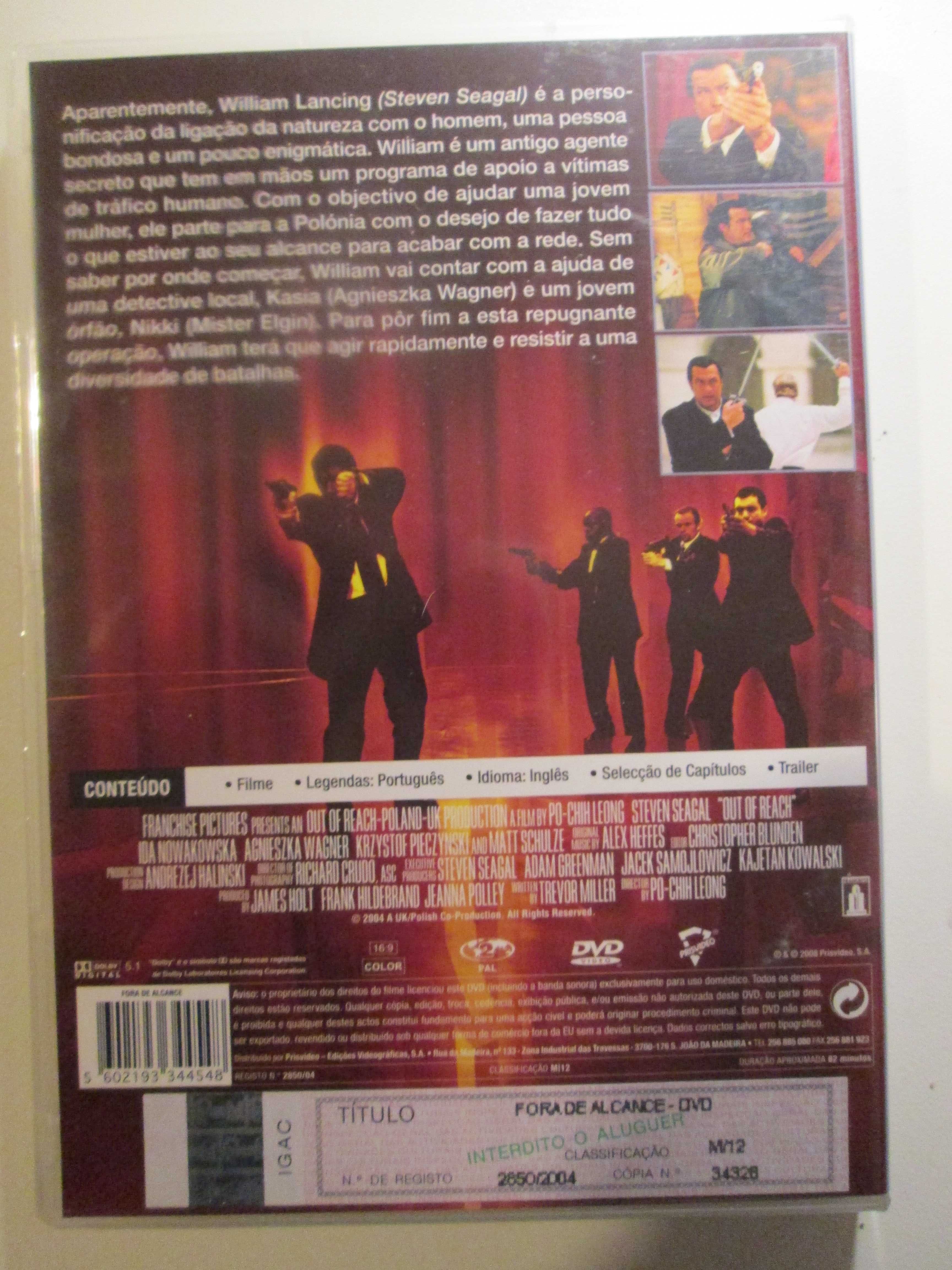 2 DVD STEVEN SEAGAL - Fora de Alcance; Patriota, como novos