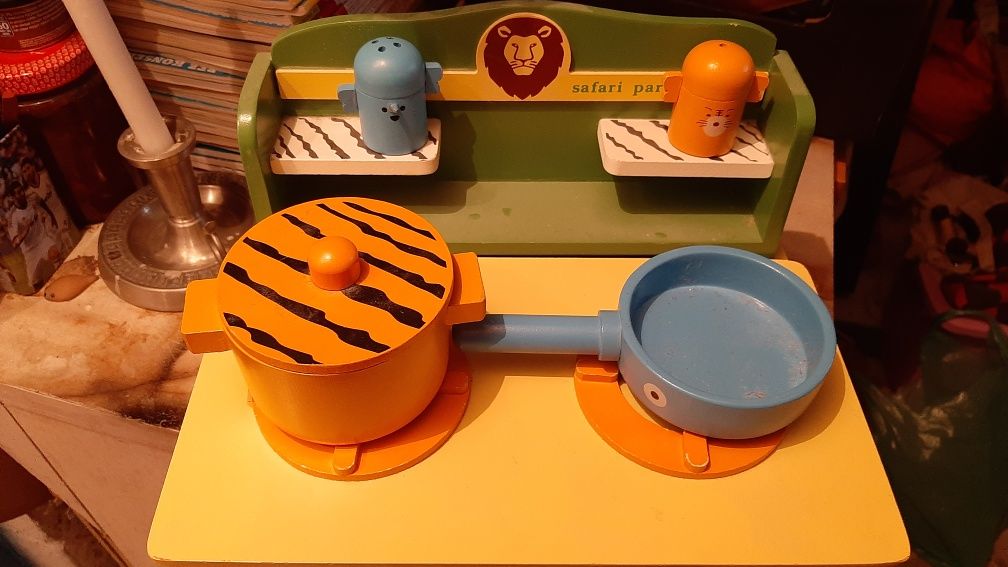 Kuchenka drewniana dla dziecka kuchnia zabawka