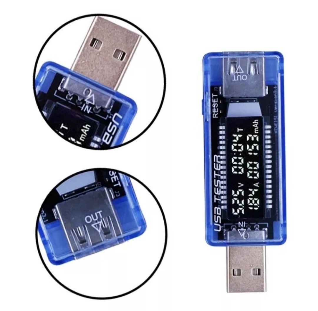 USB Тестер Keweisi KWS-V20 - вольтметр, амперметр, измеритель ёмкости