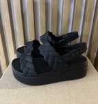 Sandały damskie Crocs Brooklyn Woven 37-38 Damska 7 czarne NOWE