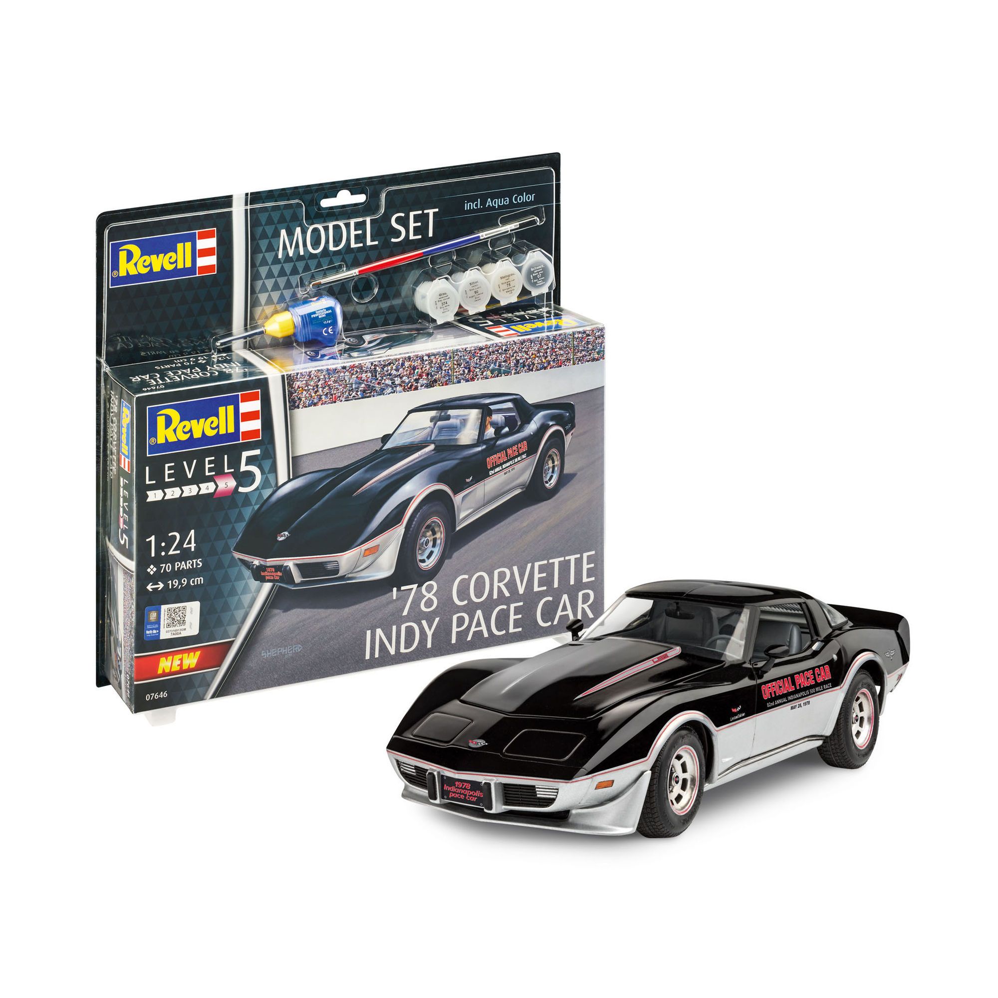 Model Set 1/24 /67646/ 78 Covrette Indy Pace Car