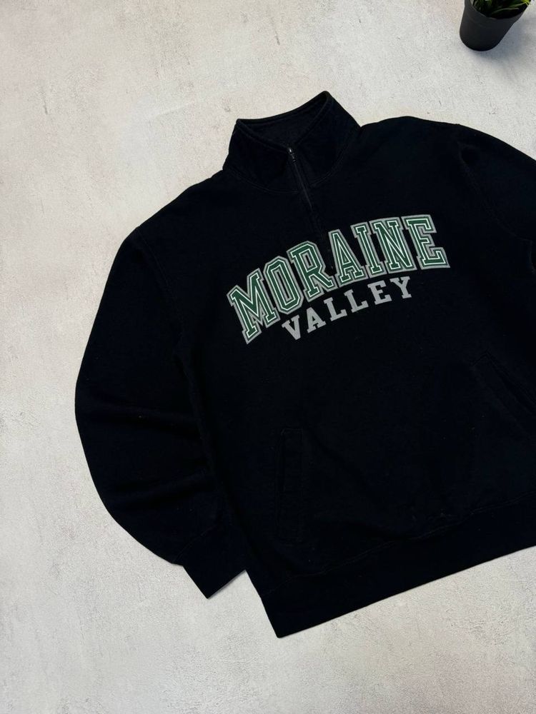 Свитшот зип кофта Champion University baggy (оригинал) черная мужская