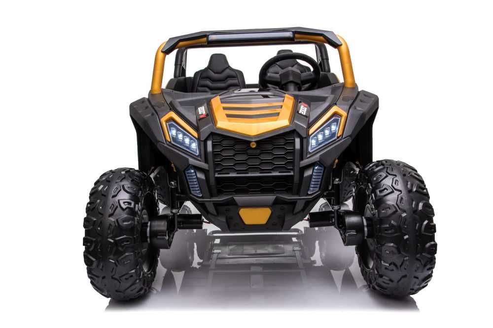Auto na Akumulator A032 EVA – Złote | 24V, 4x200W, LED, Miękkie Koła